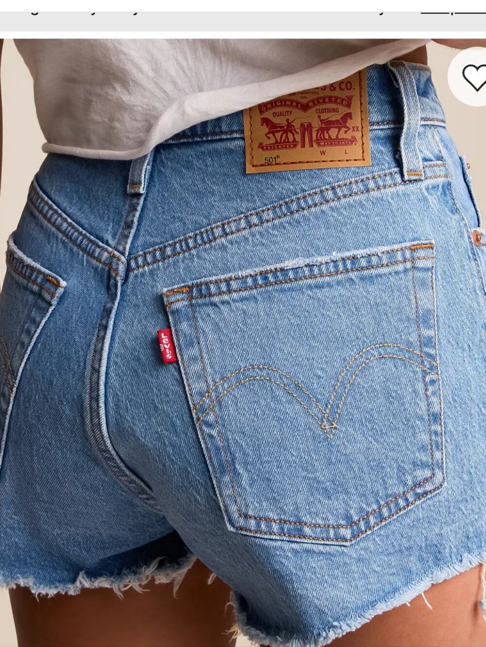 Levi's 501 Original Denim Shorts - Picture 2 of 10